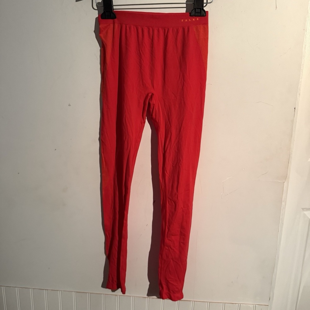 Falke Ergonomic Sports System Small Rhubarb Red Long Tights NWT Workout Active‎